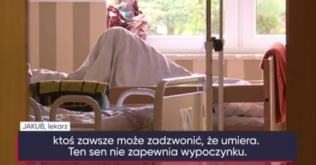 Tak pracują polscy lekarze. Podają sobie kroplówki, żeby wytrzymać dyżur (WIDEO)