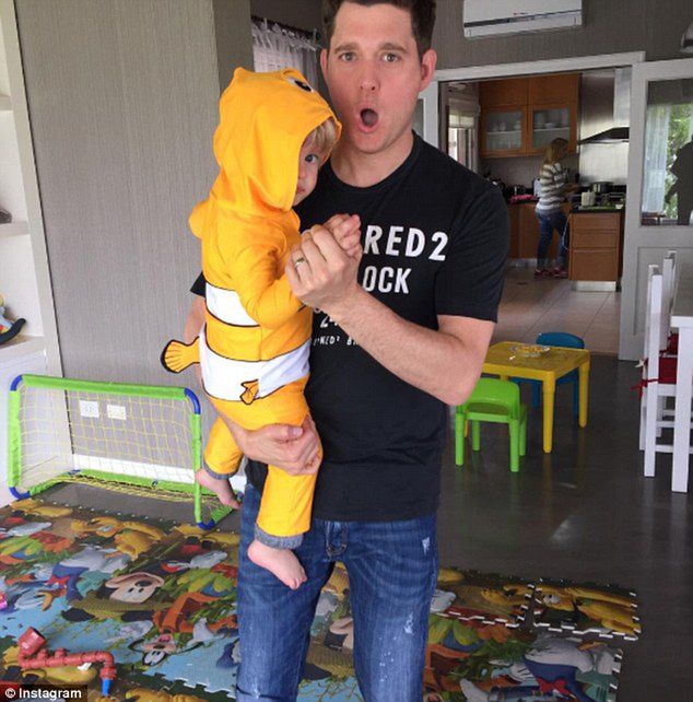 Michael Bublé z synkiem Noah/DailyMail