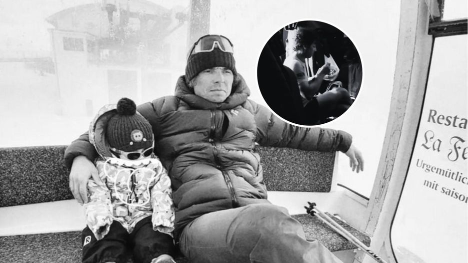 Kacper Tekieli z synkiem