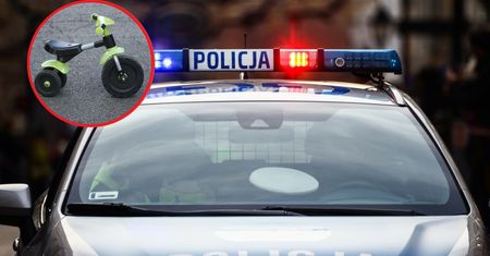 Policja "zatrzymała" rowerzystę. Miał 3 latka i był całkiem sam
