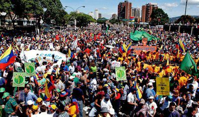 Wielka demonstracja przeciw prezydentowi Wenezueli