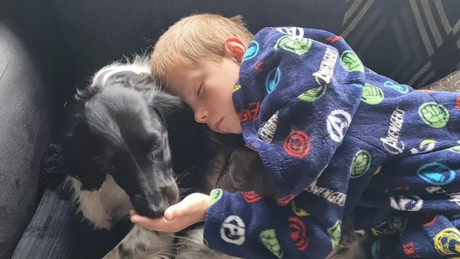 Thomas z suczką Poppy