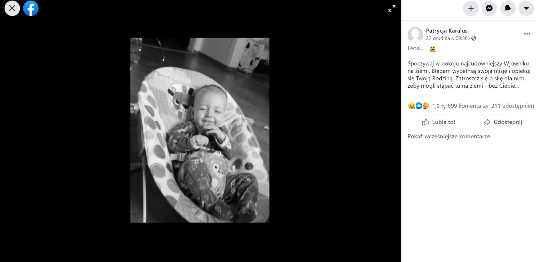 Nie żyje Leoś Szczepański (Facebook)