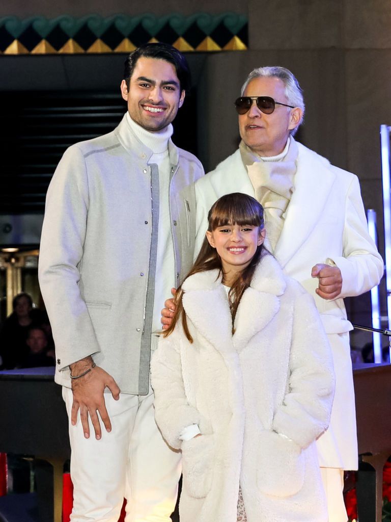 Andrea Bocelli z dziećmi Matteo i Virginią 