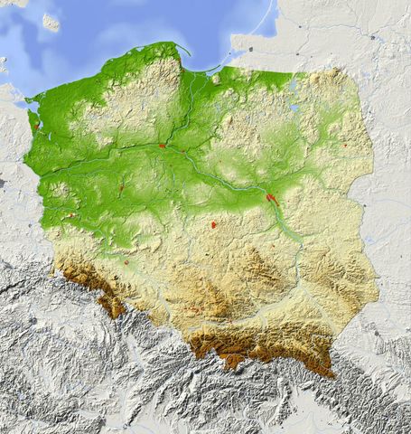 Krainy geograficzne Polski