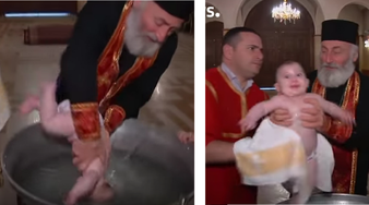 Zobacz, jak wygląda chrzest dzieci w Gruzji. Będziesz w szoku