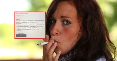 Pełnoletnia "bez skrępowania" paliła papierosa. Nauczycielka wysłała wiadomość