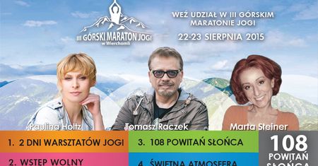 III Górski Maraton Jogi w Wierchomli - musisz tam być