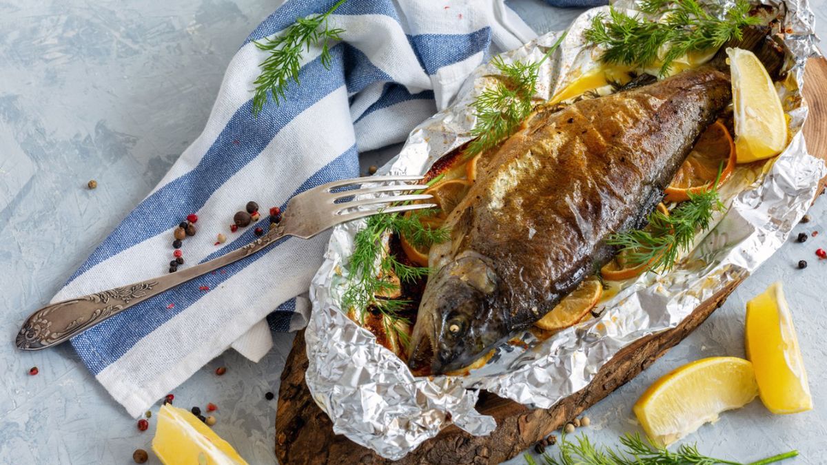 Pstrąg z piekarnika