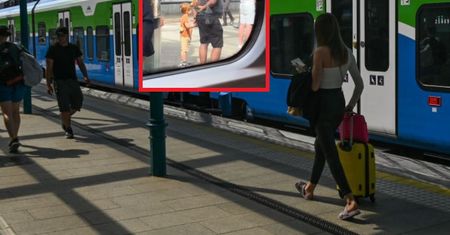 Aż chwyciła za telefon. Internauci rozpływają się nad sceną z peronu