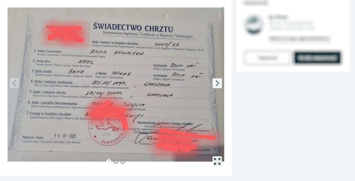 Zaświadczenie z portalu