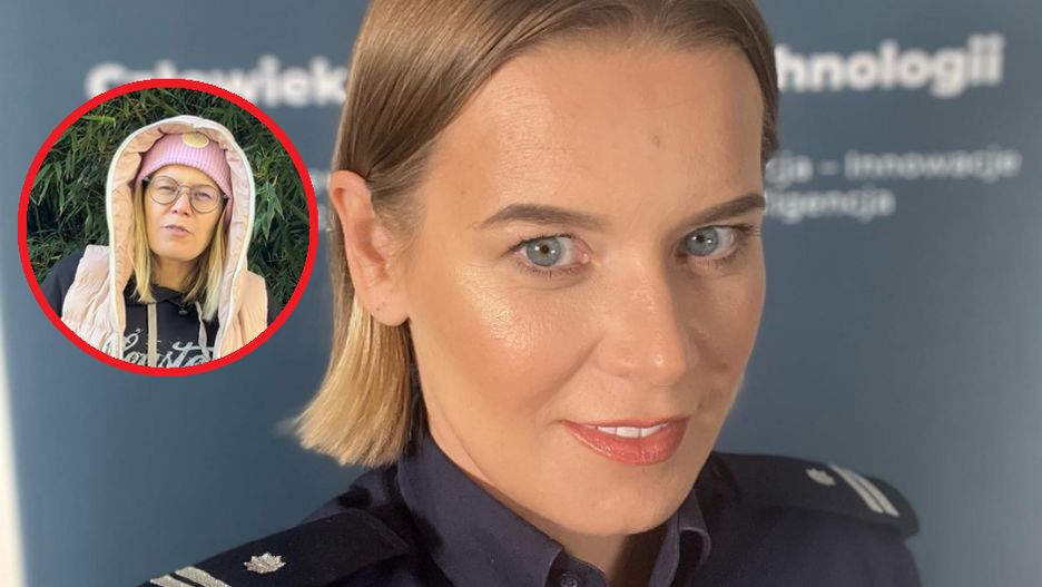 Policjantka ostrzega przed kapturami