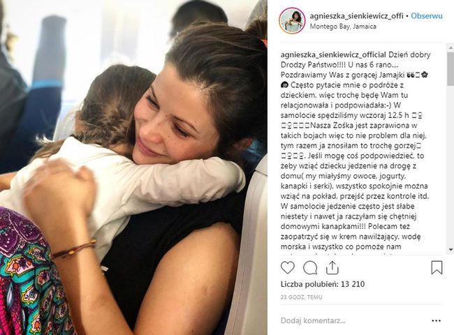 Agnieszka Sienkiewicz poleciała w ciąży na Jamajkę. Narzekała na trudy podróży