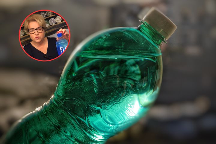 Katarzyna Bosacka analizuje skład i cenę ekskluzywnej wody butelkowanej