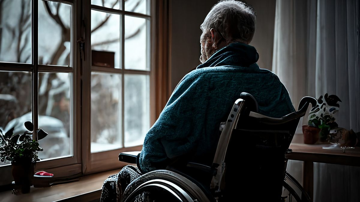 Depresja u osób starszych charakteryzuje uczucie smutku i przygnębienia.