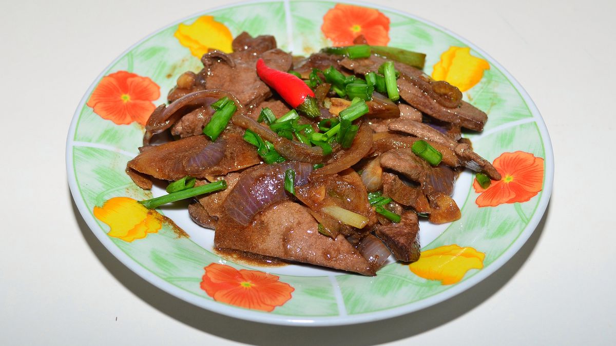 Wątróbka z grzybami