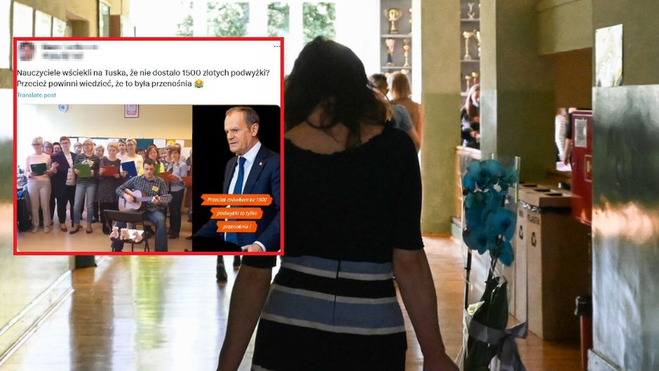 Nauczyciele "wściekli na Tuska"? Internauci przesyłają sobie filmik
