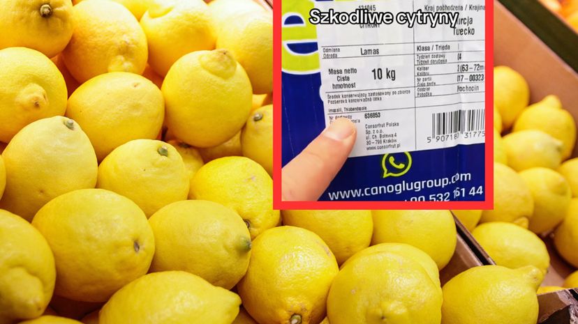 Sprawdź, czy widnieje na cytrynach. To bardzo szkodliwa substancja