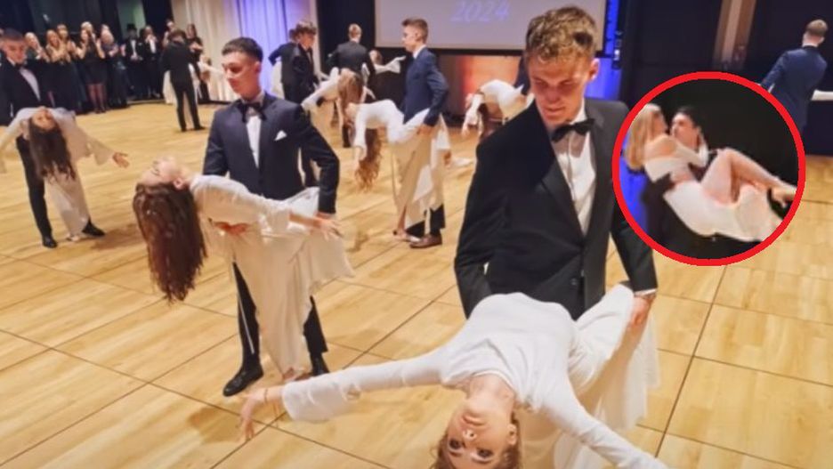 Ich taniec na studniówce zachwyca. "Jak dobrze być młodym i pięknym"