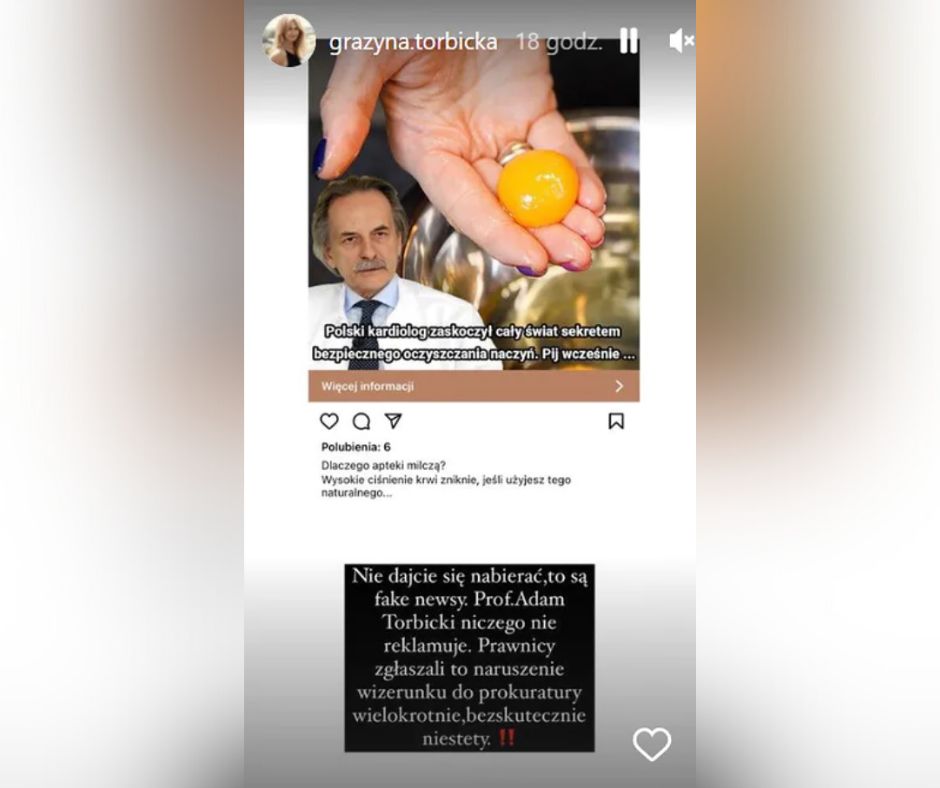 Grażyna Torbicka ostrzega przed oszustwem