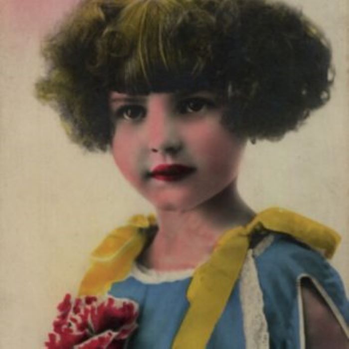 Portret anonimowej dziewczynki sprzed 1939 r.