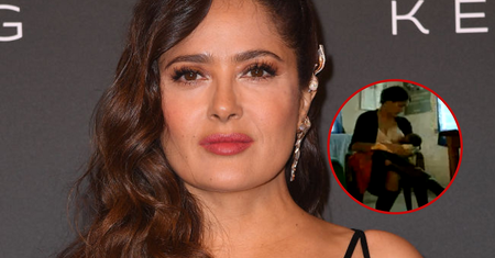 Nie wahała się ani chwili. Salma Hayek nakarmiła piersią obce dziecko