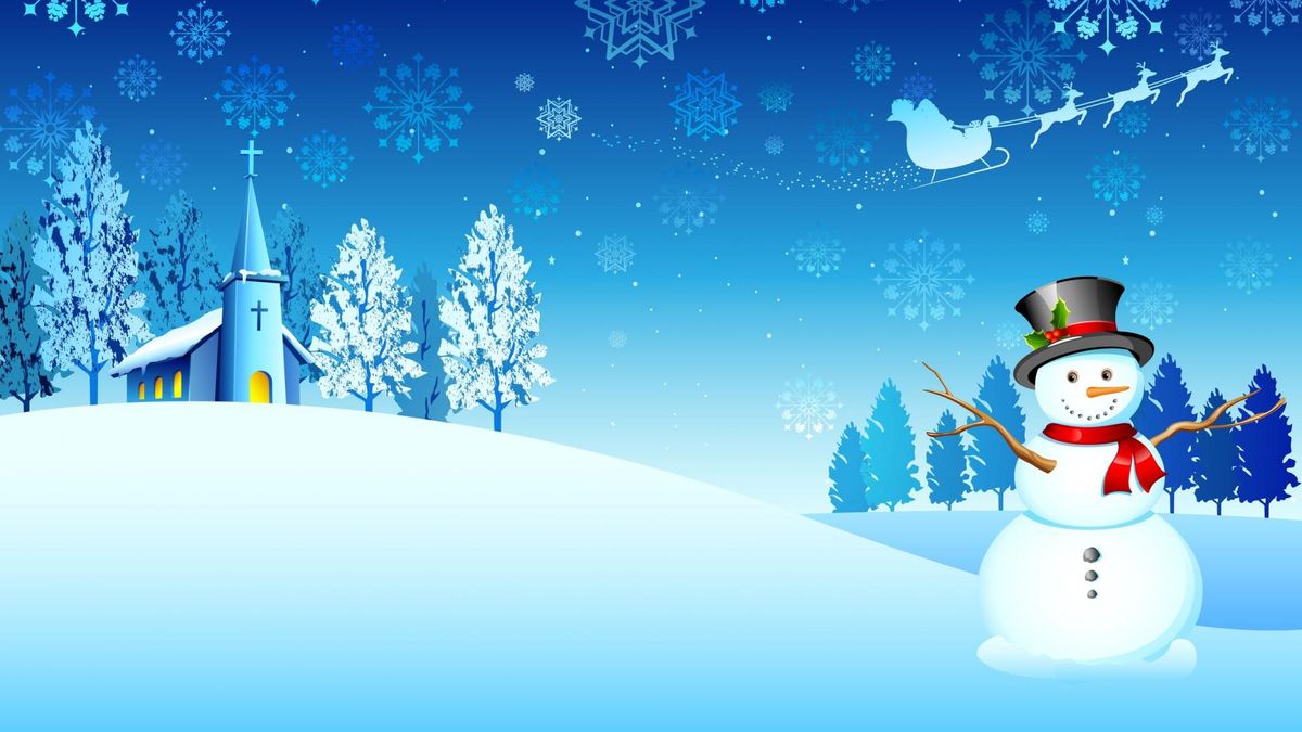 Bałwanek - kolorowanka