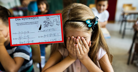 "Wasze dzieci uczą idioci i idiotki". Kartkówka z matematyki wywołała burzę