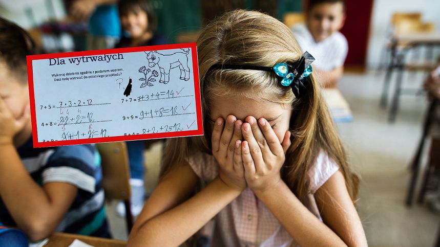 "Wasze dzieci uczą idioci i idiotki". Kartkówka z matematyki wywołała burzę