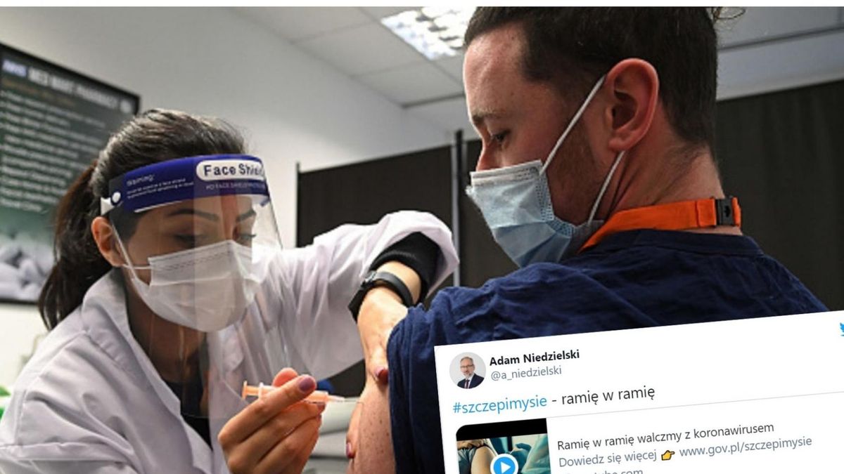W spocie Ministerstwa Zdrowia szczepionka była podawana w mięsień dwu albo trójgłowy ramienia, czyli dużo niżej niż mówią zalecenia producentów