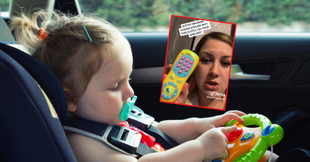 Dziecko wcisnęło guzik zabawki. Wtedy mama przeżyła szok