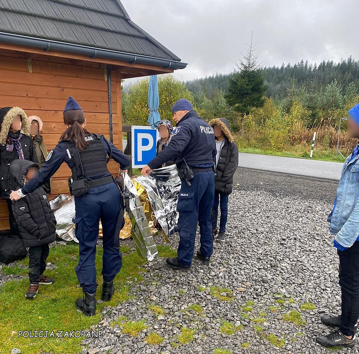 Grupa imigrantów w Tatrach 