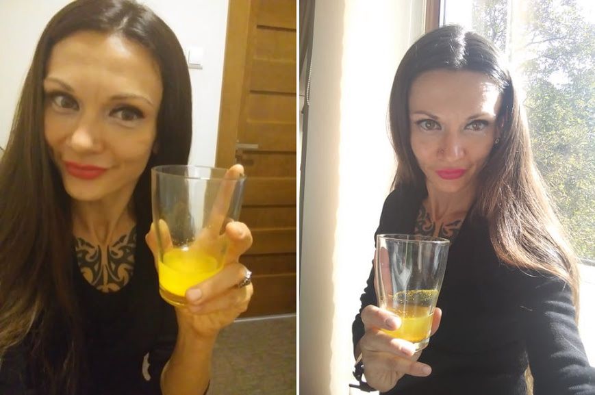 Cera po tygodniu z kurkumą zyskała lepszy koloryt