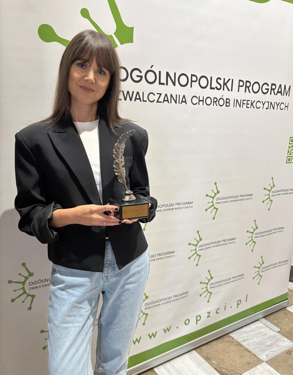 Nagroda została przyznana za materiały dotyczące profilaktyki chorób infekcyjnych