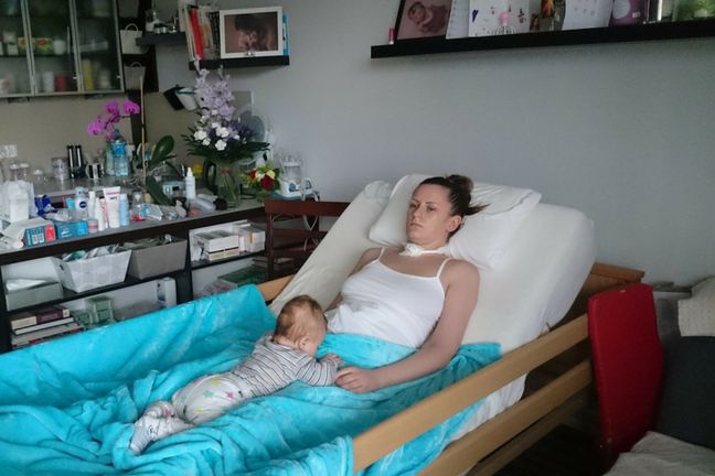 Facebook, archiwum prywatne: Katarzyna Przygoda z córeczką 