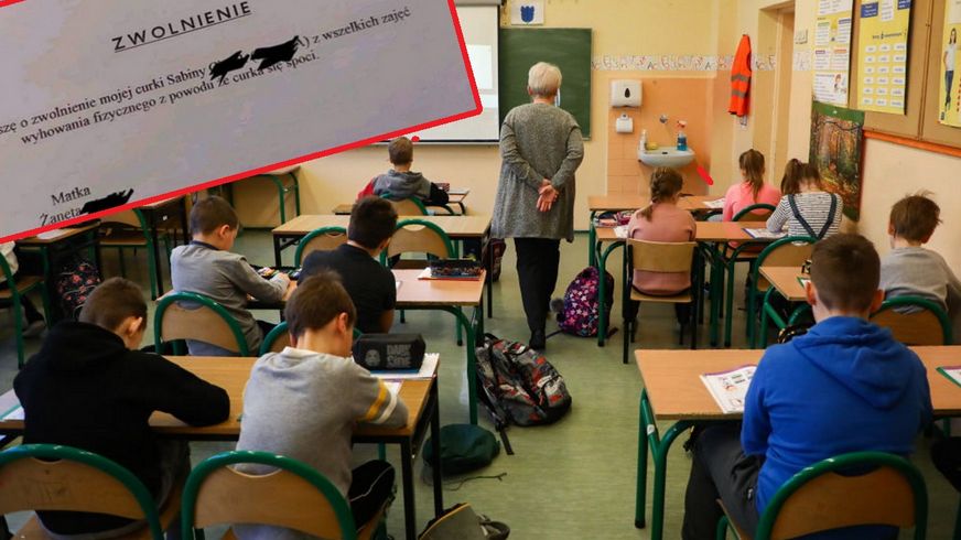 Napisała zwolnienie z WF-u. "Oby tylko curka na polski chodziła"