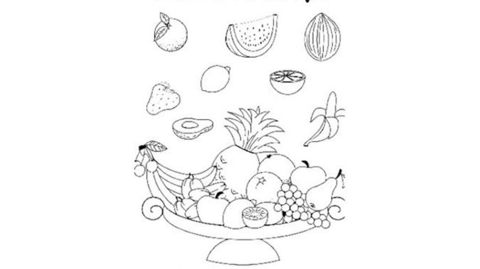 Smaczne owoce - kolorowanka