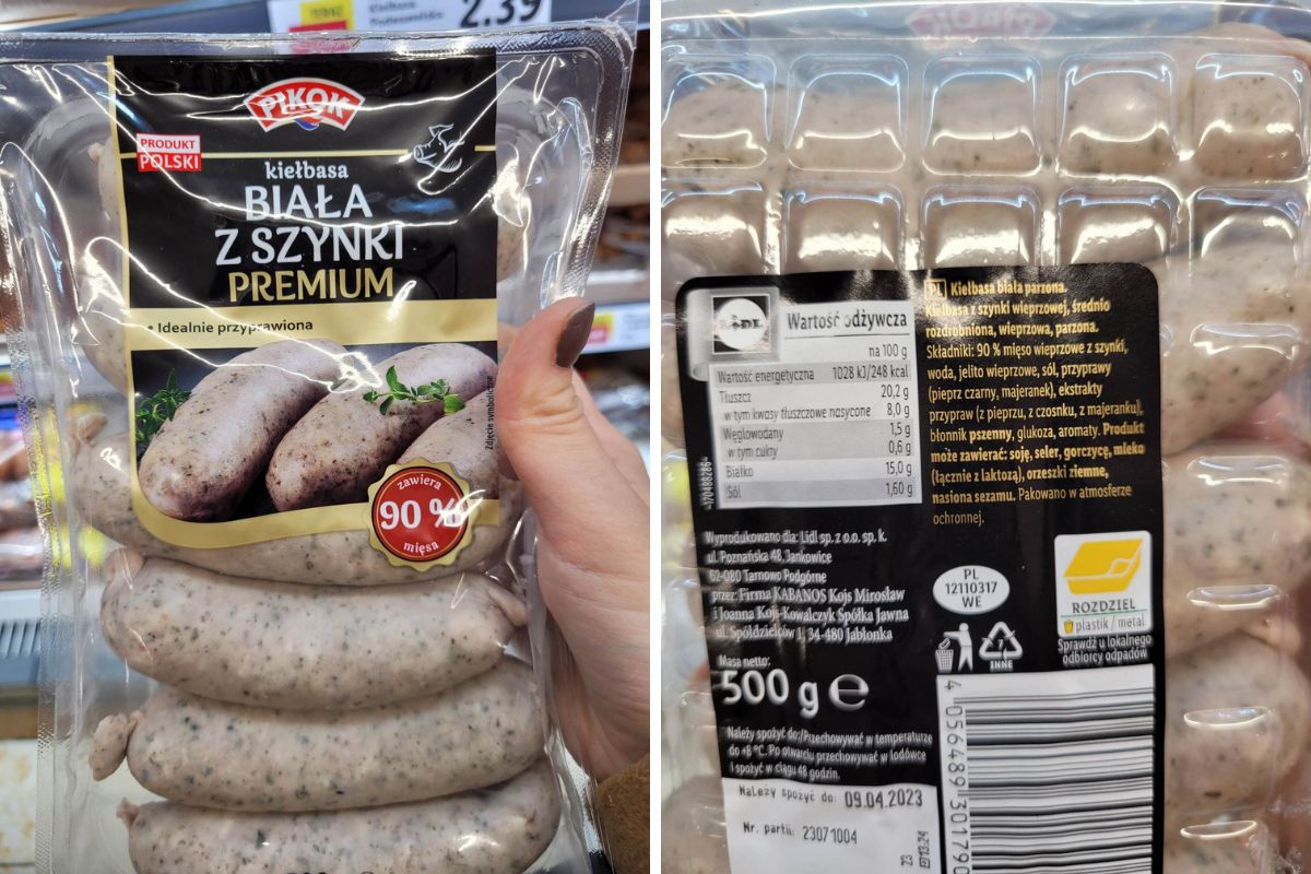 Pikok Kiełbasa biała z szynki premium