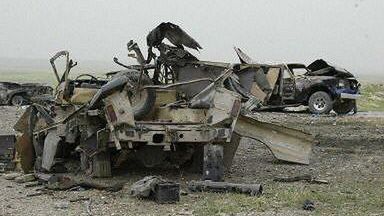 Tragiczne skutki "friendly fire" (Fot. AFP)