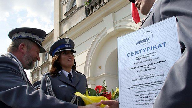 Uroczystość wręczenia certyfikatu ISO 9001/2001