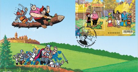 50. lat komiksu „Kajko i Kokosz” na znaczku