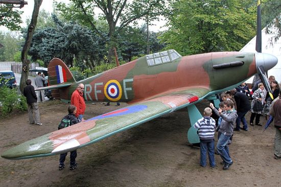 W Puszykowie "wylądował" samolot pilotów Dywizjonu 303