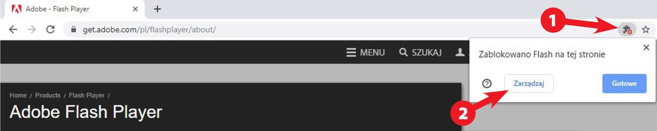 Jak włączyć Flash w Chrome 76