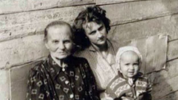 Władimir Putin i jego matka Maria Iwanowna