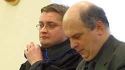 Przedstawiciel MSWiA mecenas Marcin Wereszczyński i przedstawiciel MI Marcin Wroński