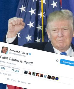 Donald Trump zamieszcza kontrowersyjny wpis na Twitterze po śmierci Fidela Castro