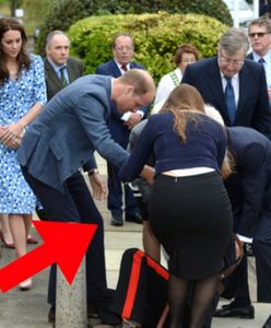 Weteran upadł na ziemię. Z pomocą przyszedł mu książę William