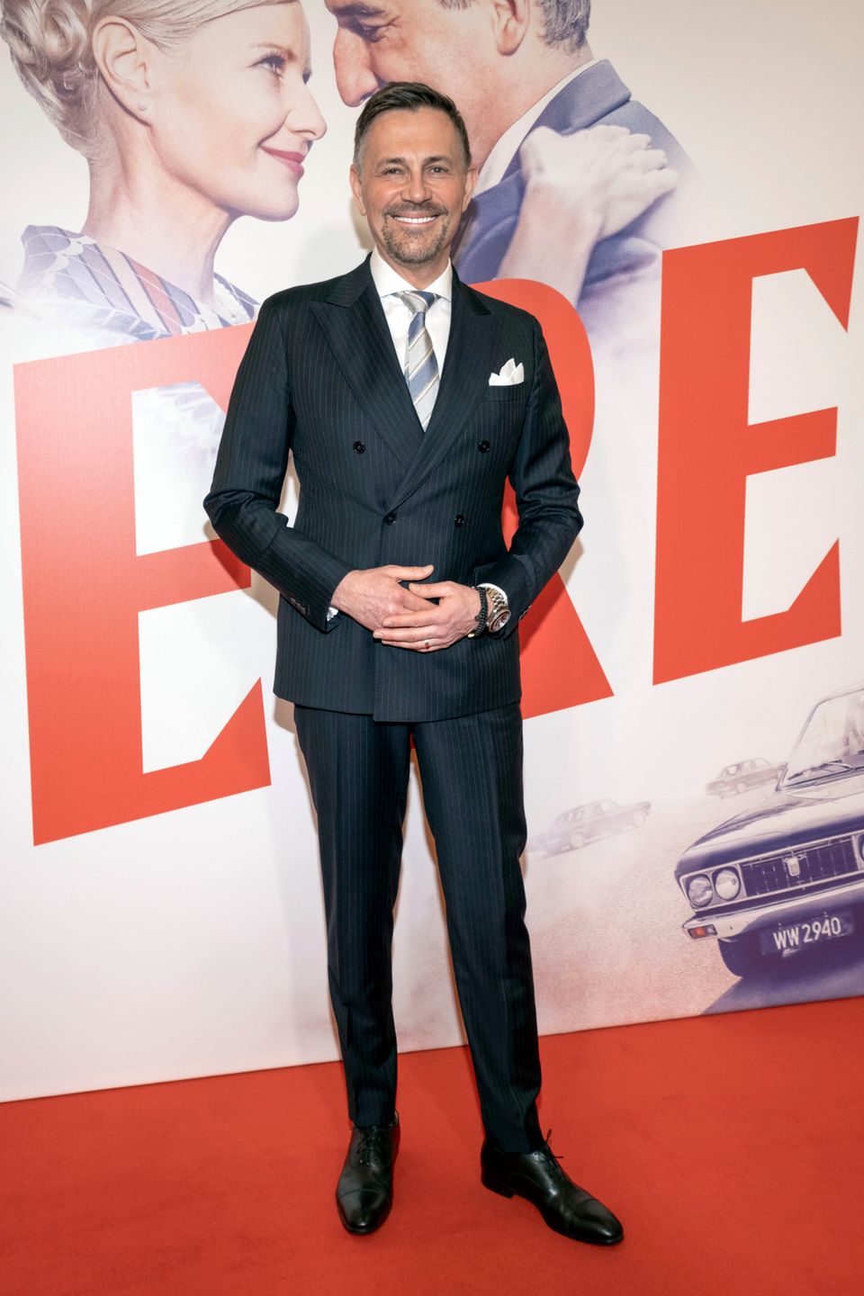 Krzysztof Ibisz na premierze filmu Gierek