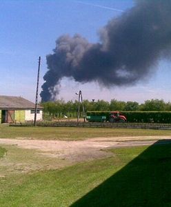 Wielki pożar pod Warszawą - unosi się toksyczny dym