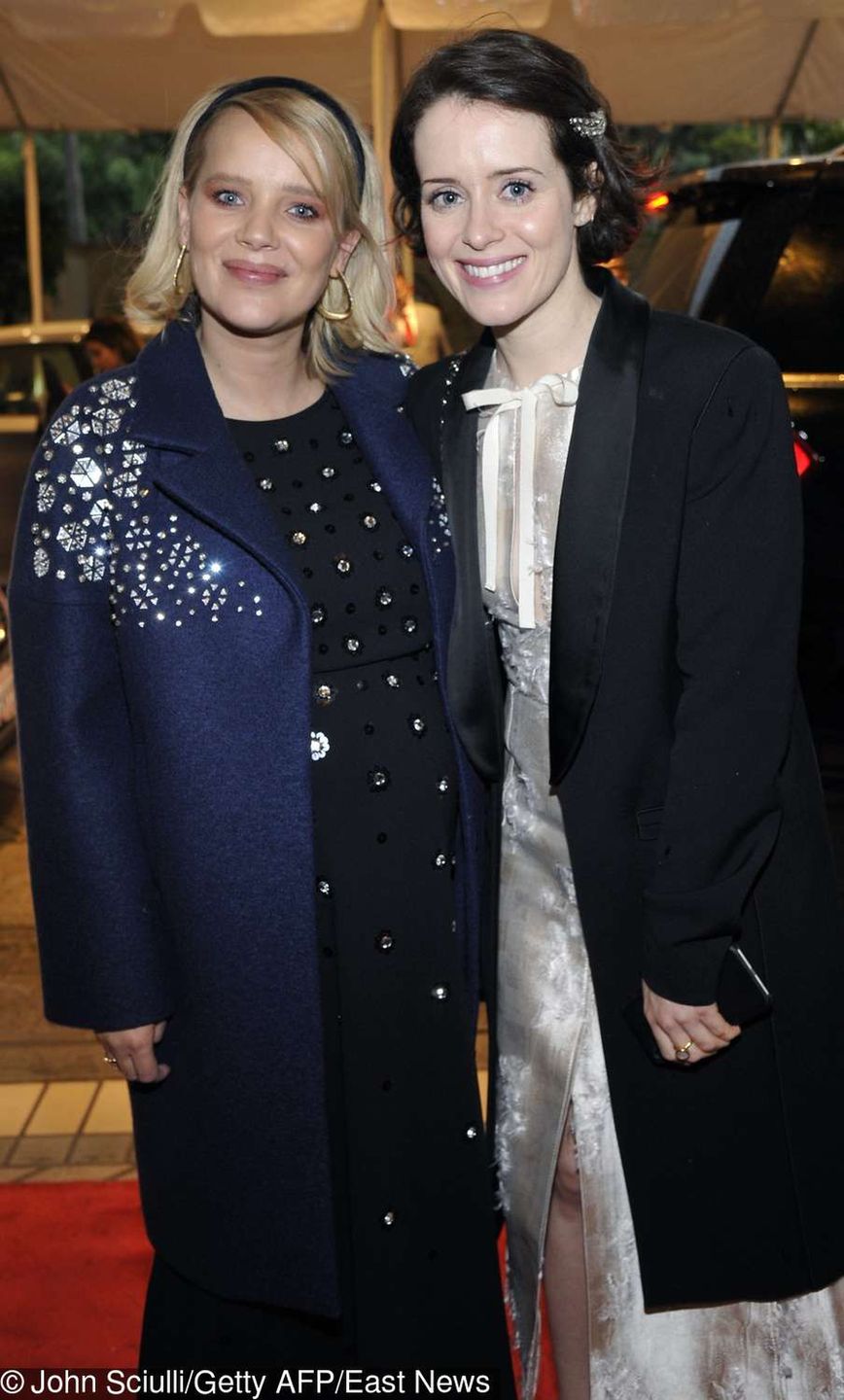 Joanna Kulig i Claire Foy na imprezie przed Złotymi Globami 2019